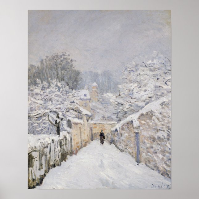 Poster Neige à Louveciennes, 1878 (Devant)