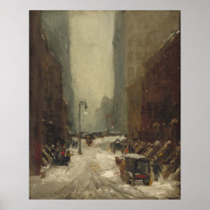 Poster Neige à New York (hiver à New York)