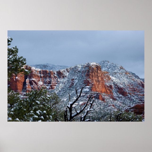 Poster Neige à Sedona Arizona 2812 (Devant)