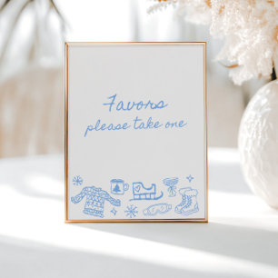 Poster Neige dans l'amour Faveurs Whimsical