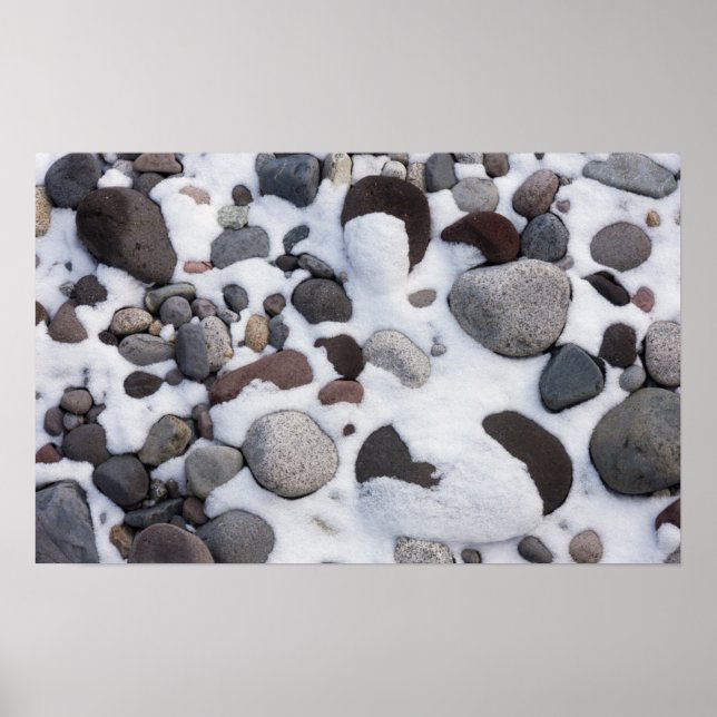 Poster Neige et rochers, Parc national du mont Rainier 2 (Devant)