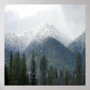 Poster Neige fraîche en poudre.....