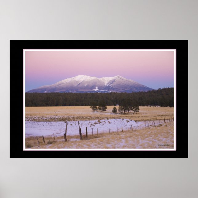 Poster Neige limitée San Francisco Peaks Arizona Sunset (Devant)