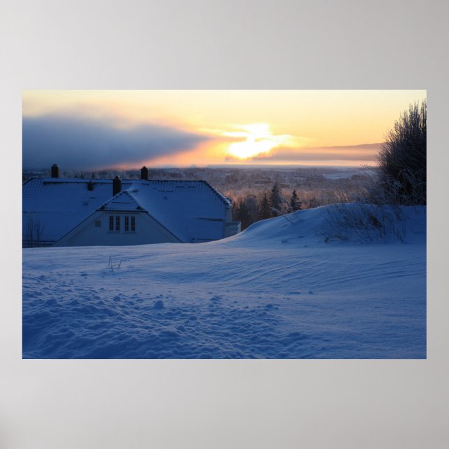 Poster Neige norvégienne (Devant)
