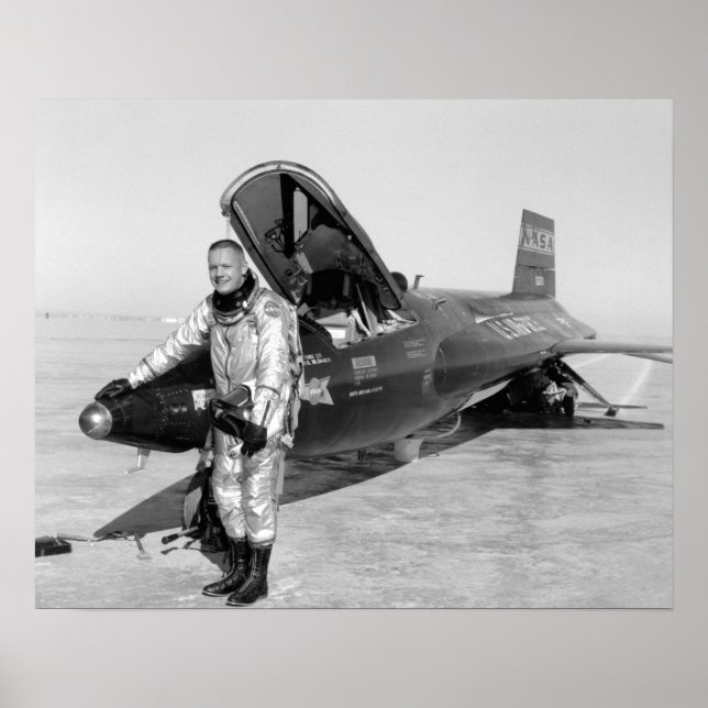 Poster Neil Armstrong X-15 16"x20" (Devant)