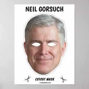Poster NEIL GORSUCH Masque Halloween