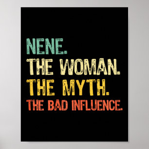 Poster Nene La Femme Le Mythe L'Influence D Drôle Rétro