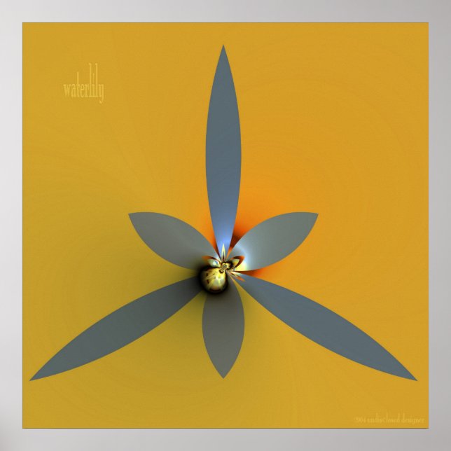Poster nénuphar (Devant)