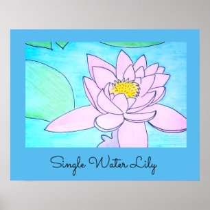 Poster Nénuphar unique