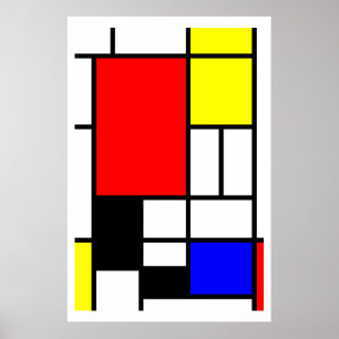 Poster Néo--plasticism style de Mondrian