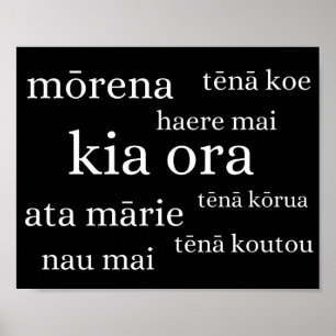 Poster néo-zélandais avec Kiwi