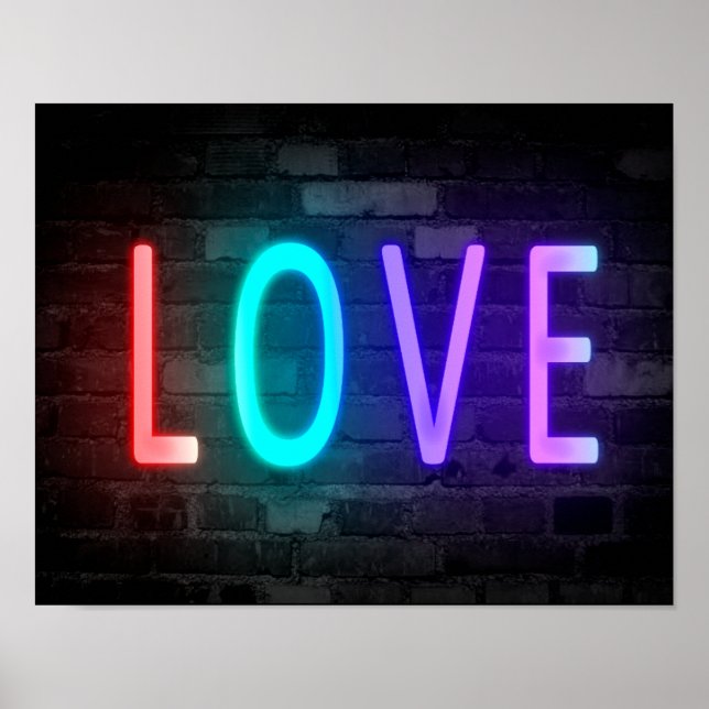 Poster neon (Vorne)