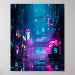 Poster Néon après minuit