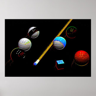 Poster Neon Billards