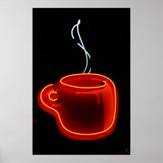 Poster Neon Coffee Mug Print
