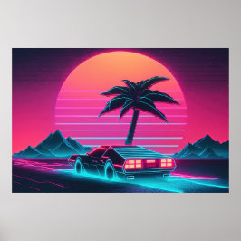 Poster Neon Cruiser : Vers l'avenir