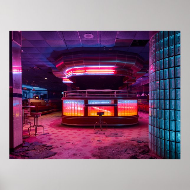 Poster Neon Diner (Devant)