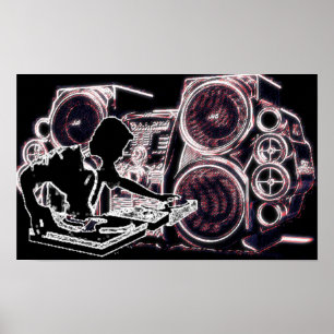 Poster Neon DJ