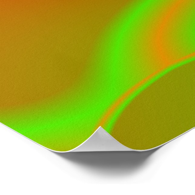 Poster Neon Green et Orange (Coin)