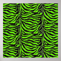 Neon Green Zebra Arrière - plan de texture de peau
