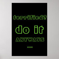 Neon Inspirational Motivation Citation Texte Poste