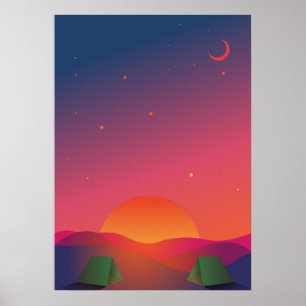 Poster Neon Night Sky Neon Artiste Neon Led Signes Neon G