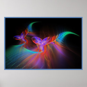 Poster Neon Orchids