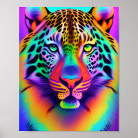 Neon Rainbow Leopard