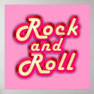 Poster Neon Rock et Roll
