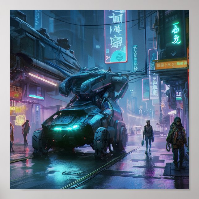 Poster Neon Tokyo Nights (Cyber Edition) (Devant)