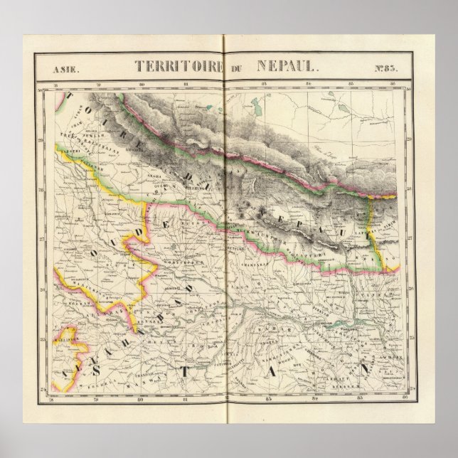 Poster Népal, Asie 83 (Devant)