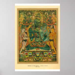 Poster népal d'art asiatique classique, Bodisatva 17ème s