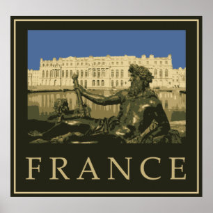 Poster Neptune et le palais de Versailles