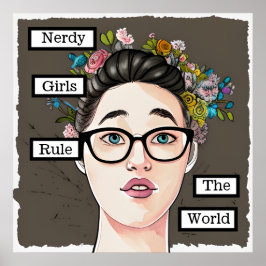 Poster Nerdy Girls dirigent le monde