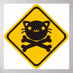 Poster Nerf de boeuf (chat)