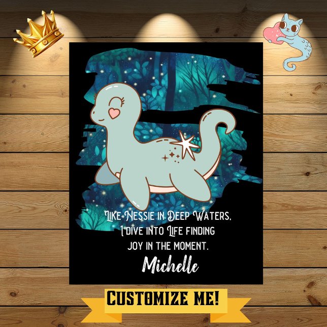 Poster Nessie Motivational Cryptid (Créateur téléchargé)