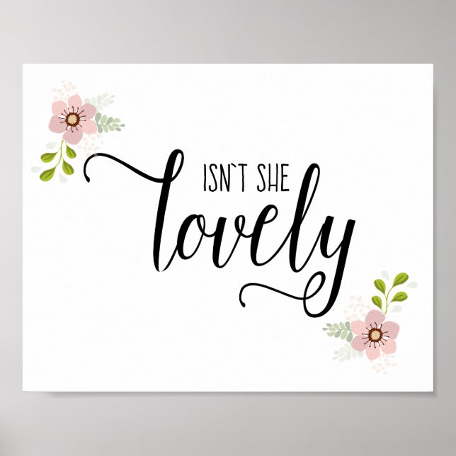 Poster N'est-elle pas adorable bébé fille infirmière impr (Devant)