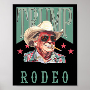 Poster N'est pas mon premier rodéo Western Cowboy Funny T