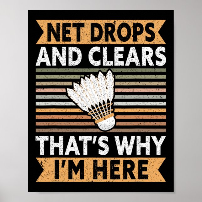 Poster Net Drops And Clears C'est pourquoi je suis ici Dm (Devant)