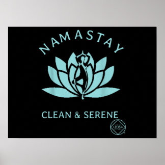 Poster Nettoyage et sérénité des stupéfiants Yoga Anonyme