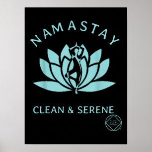 Poster Nettoyage et sérénité des stupéfiants Yoga Anonyme
