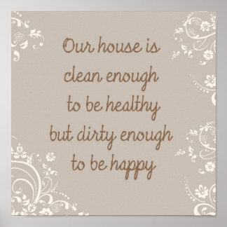 Poster Nettoyer Assez