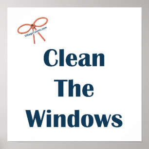 Poster Nettoyez les rappels de Windows