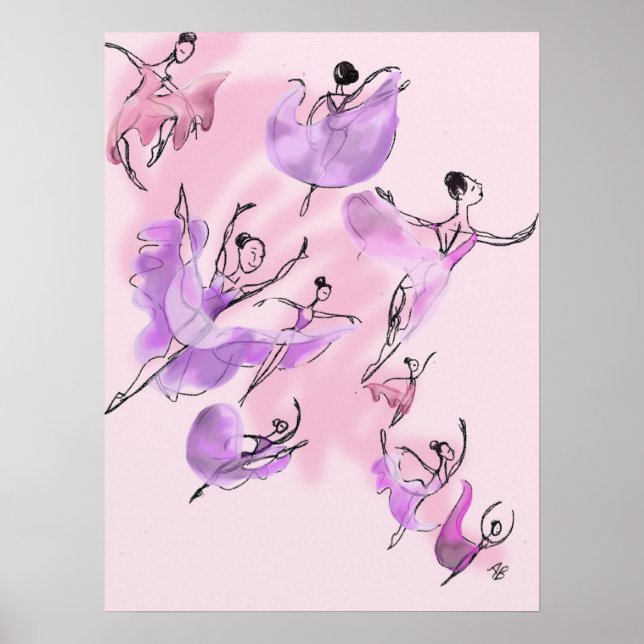 Poster "Neuf Danseuses" (Devant)