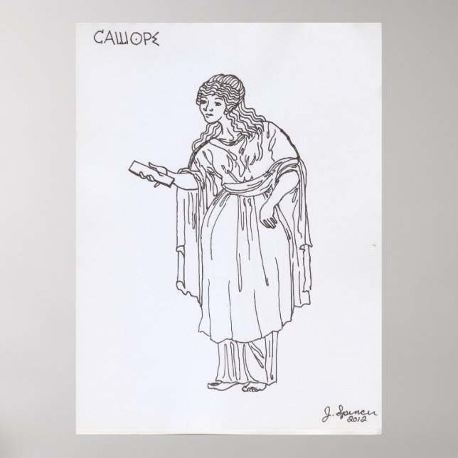 Poster Neuf Muses grecques : Calliope 1 de 9 (Devant)