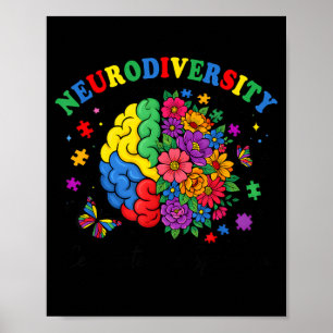 Poster Neurodiversité Cerveau Autisme Sensibilisation TSA