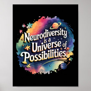 Poster Neurodiversité Univers Des Possibilités Space Aut
