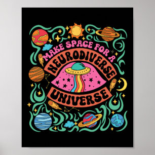 Poster Neurodiversité Univers Enseignant de l'éducation s