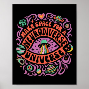 Poster Neurodiversité Univers Neurodiversité Adhd Autisme