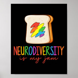 Poster Neurodiversity Is My Jam Adhd Sensibilisation sur